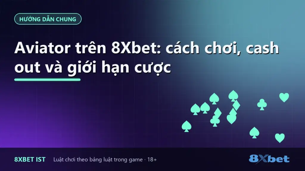 Ảnh bìa bài hướng dẫn Aviator 8Xbet: cách chơi, cash out và giới hạn cược