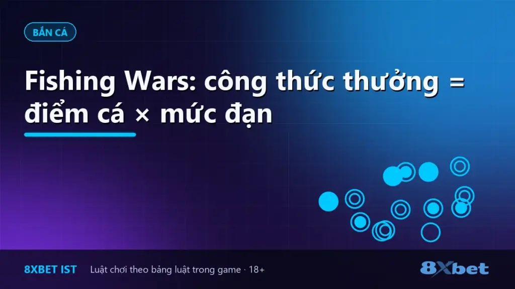 Ảnh bìa bài viết Fishing Wars: công thức thưởng = điểm cá × mức đạn